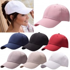 New Fashion Mujer Ponytail Cap Casual Baseball Hat Sport Travel Sun Visor Caps  eb-06138981